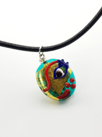 Picasso Pendant made from Murano glass