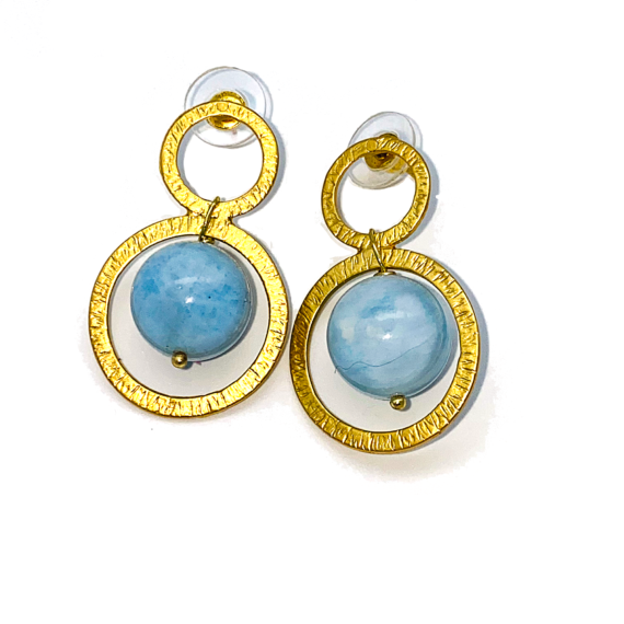 Azure Orbs Earrings